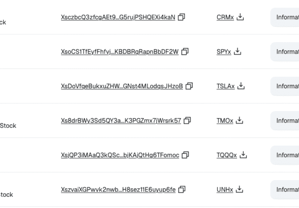Stocks are now on the Solana network!